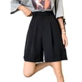 thumbnail image 4 of Minnieouse Pantalones cortos de verano Pantalones sueltos Hasta la rodilla Ropa de oficina Atractivo Moda Lavable Piel Cerrar Moda Streetwear Prendas para la parte inferior del cuerpo S Minnieouse  AP019327-01, 4 of 6