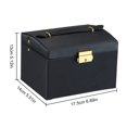 thumbnail image 2 of Jewelry Organizer Portable Pure Color Large Capacity Necklace Case Earrings Case, 2 of 5