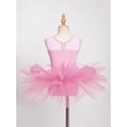 thumbnail image 3 of TTAO Girls Sequined Sleeveless Ballet Dance Leotard Tutu Skirted Dress Ballerina Costumes Pink 8, 3 of 7