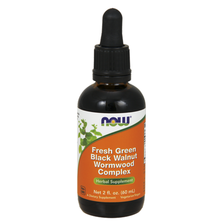 Thick American Black Walnut - NOW Fresh Green Black Walnut Wormwood Complex, 2 Oz