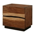 thumbnail image 2 of Mahogany Wood - Asymmetrical Drawer Design - Bedroom Setting - Modern and Unique Nightstand, 2 of 2