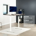 thumbnail image 2 of VIVO White Electric Stand Up Desk Frame Single Motor Standing Height Adjustable, 2 of 8