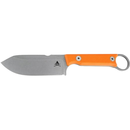 White River Knives Firecraft 3.5 Pro Fixed Blade Knife 3.5" Drop Point CPM S35VN Stonewashed Blade G-10 Handle Orange
