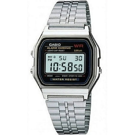 Men's Digital Classic Steel Band Watch A159WA-N1D