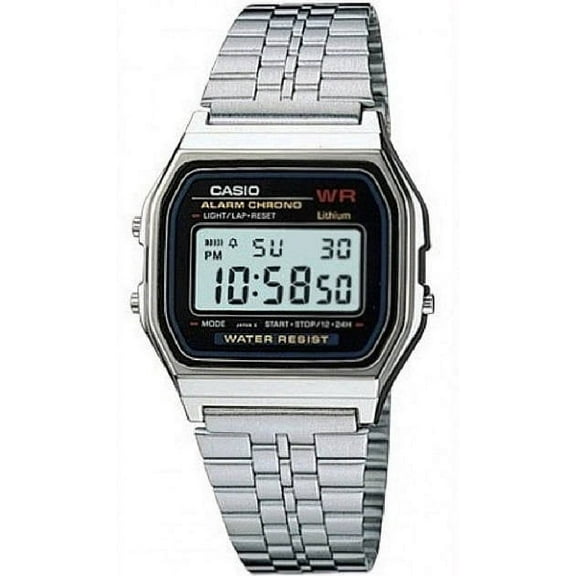 Men's Digital Classic Steel Band Watch A159WA-N1D
