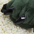 thumbnail image 2 of Zapatos con huella Unisex, pantuflas con garras de dinosaurio de felpa, pantuflas cálidas de invierno para el hogar, pantuflas de monstruo peludas, disfraz de Animal esponjoso para Halloween, 2 of 4
