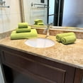 thumbnail image 6 of 27.5x55 Inches Luxury Bath Towels Set of 6 Large, 100 Percent Cotton 650GSM Super Absorbent Soft Shower Towels for Bathroom (Sage Green, 6pieces), 6 of 12