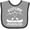 Heather and Black, variant on Inktastic Canoe Future Paddler Boys or Girls Baby Bib