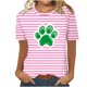 thumbnail image 1 of Camisetas Casuales de Mujer Nueva Moda Impresa Cuello Tripulado Manga Corta, Top Ligero para Diario Y Fiesta, 1 of 4