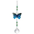 thumbnail image 2 of Yesbay Window Decorative Sun Catchers Prisms Butterfly Hanging Crystal Pendant Decor,Blue, 2 of 6