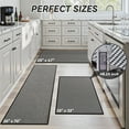 thumbnail image 7 of FEELHOME Kitchen Rugs 20"x32" Non-Slip Absorbent Kitchen Floor Mats Geometric Kitchen Mat Washable Small Throw Rug for Kitchen Decor, Black, 7 of 7
