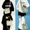 thumbnail image 5 of Tote Bag for Women,Large Capacity Multi-Pocket Canvas Tote Bag with Zipper,Crossbody Bag for Women Niche Lady Style，Black, 5 of 10