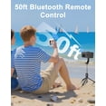 thumbnail image 4 of Pantalla monitor para selfies para iPhone, monitor magnético inalámbrico para vlogs con cámara trasera, control remoto Bluetooth y altavoz para TikTok, vlogs y transmisiones en vivo - blanco, 4 of 8