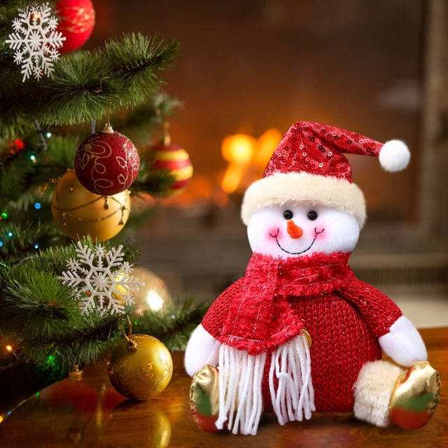Yunuuuoa Santa Claus Snowman Doll Christmas Tree Ornaments Holiday Decor Party Decoration Festive Home Decorations for Indoor Outdoor Use