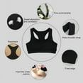thumbnail image 2 of 2 Pack Racerback Sports Bras for Women - Padded Seamless High Impact Support for Yoga Gym Workout Fitness, 2 of 10