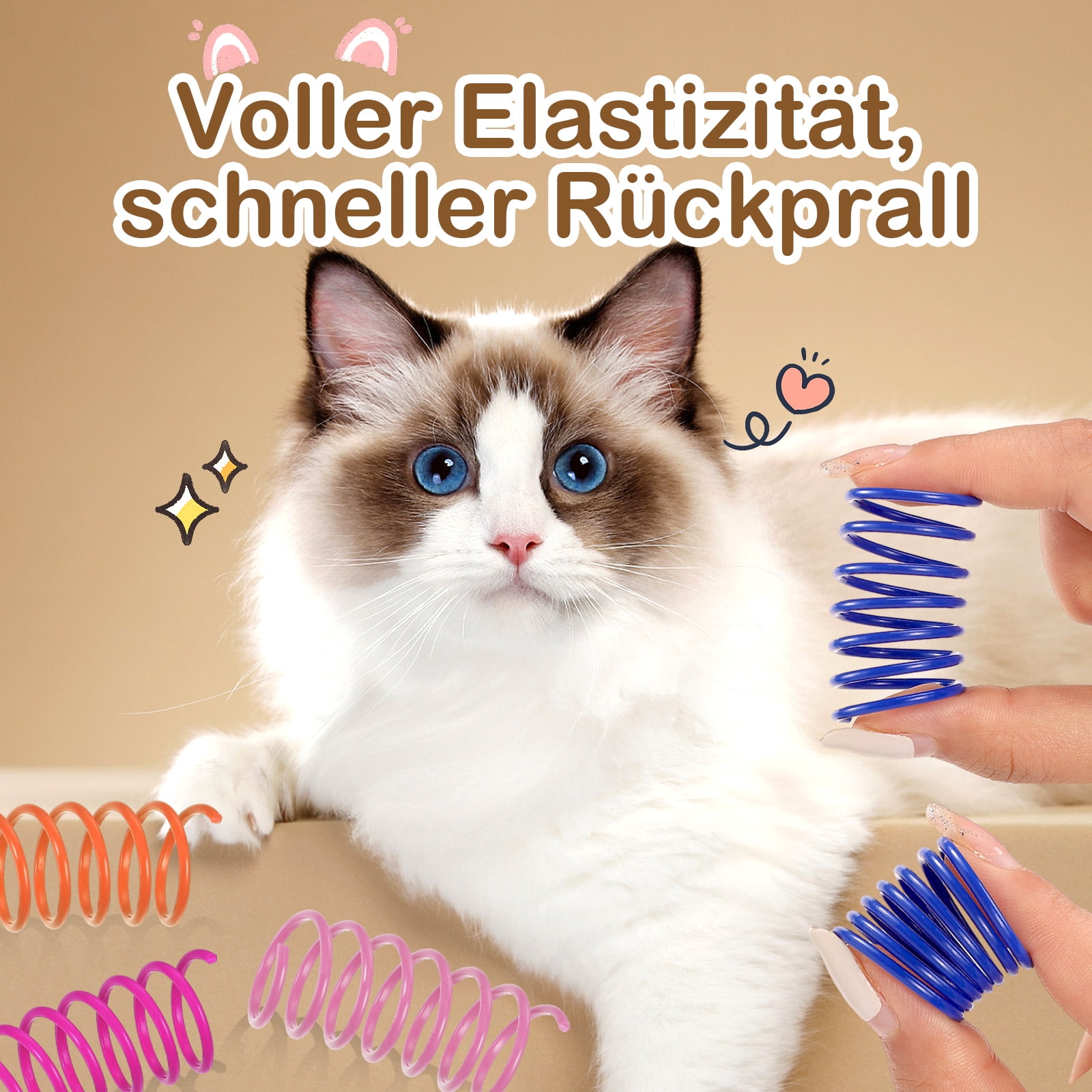 Xingzhi 30piece Fun Spiral Spring Toy For Cats Compact And