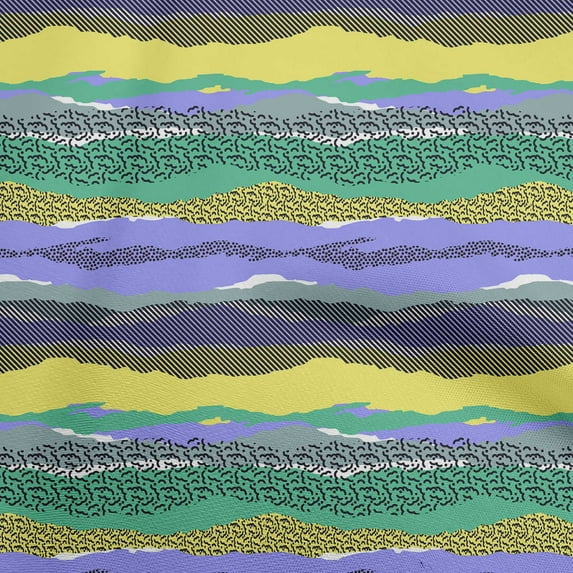 oneOone Georgette Viscose Lime Green Fabric Abstracts Fabric For Sewing Printed Craft Fabric By The Yard 42 Inch Wide