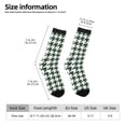 thumbnail image 2 of Disketp Scottish Checkered Unisex Crew Socks Lightweight Breathable Ventilation Ankle Socks, Mid-calf socks for Daily, 2 of 6