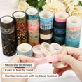 thumbnail image 4 of Unique Bargains 10mm 15mm 3.0m Washi Tape Decorative Masking Sticker 3 Roll(Blue), 4 of 5