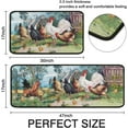thumbnail image 2 of Farmhouse Kitchen Rug Set of 2, Vintage Farm Rooster Non-Slip Washable Mat, Farmhouse Kitchen Decor Anti-Fatigue Rug for Kitchen Sink Laundry Room, 17x30+17x47 Inch, 2 of 6