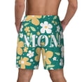 thumbnail image 2 of Lsque Mens Swim Trunks Happy Mother's Day1 Pattern - Bathing Suit Compression Liner - Beach Swim Shorts Swimwear - (S-3XL) - Stretch Quick Dry -Medium, 2 of 9