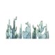 thumbnail image 1 of 2 piezas pegatina de pared de cactus, 1 of 3