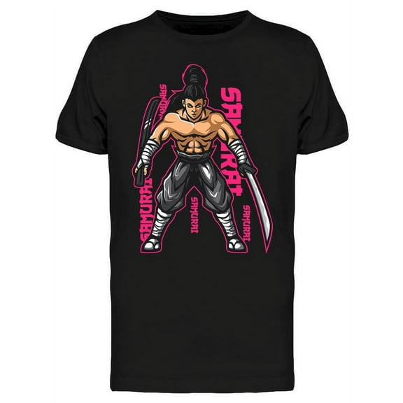 Samurai  Design T-Shirt Men -Image by Shutterstock, Male Medium