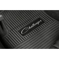 thumbnail image 3 of Flextread Floor Mats for 17-24 Dodge Challenger AWD - Mopar Licensed Factory Fit - Black w/ Lime Challenger Script Insert - Custom Vintage - 100% Made in USA, 3 of 6