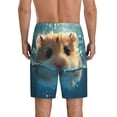 thumbnail image 4 of Lsque Cute Swimming Guinea Pig Mens Sleep Pajama Shorts,Short Pajama Pants, Cotton Ultra-Soft Knit-4X-Large, 4 of 9