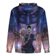 thumbnail image 5 of Unisex Harley Quinn Zip Up Hoodies 3D Printed Pullover Hooded Sweatshirt with Pocket for Mens Womens, 5 of 8