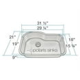 thumbnail image 2 of Polaris P643-18 Single Bowl Stainless Steel Sink, 2 of 2