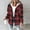 Red, variant on FDGIU 2025 Women's Plaid Shacket Jacket - Long Sleeve Flannel Trench Coat, Snap Button Casual Winter Coat