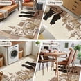 thumbnail image 5 of Vintage Rustic Area Rugs 3'x5', Washable Small Throw Rugs for Living Room Bedroom, Farmhouse Houses Building Cats Beige Indoor Outdoor Rug Non-Slip Low Pile Carpet Runner Reversible Floor Mats, 5 of 8