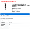 thumbnail image 2 of Front Right Strut and Coil Spring Assembly - Compatible with 1997 - 2001 Honda CR-V 1998 1999 2000, 2 of 2