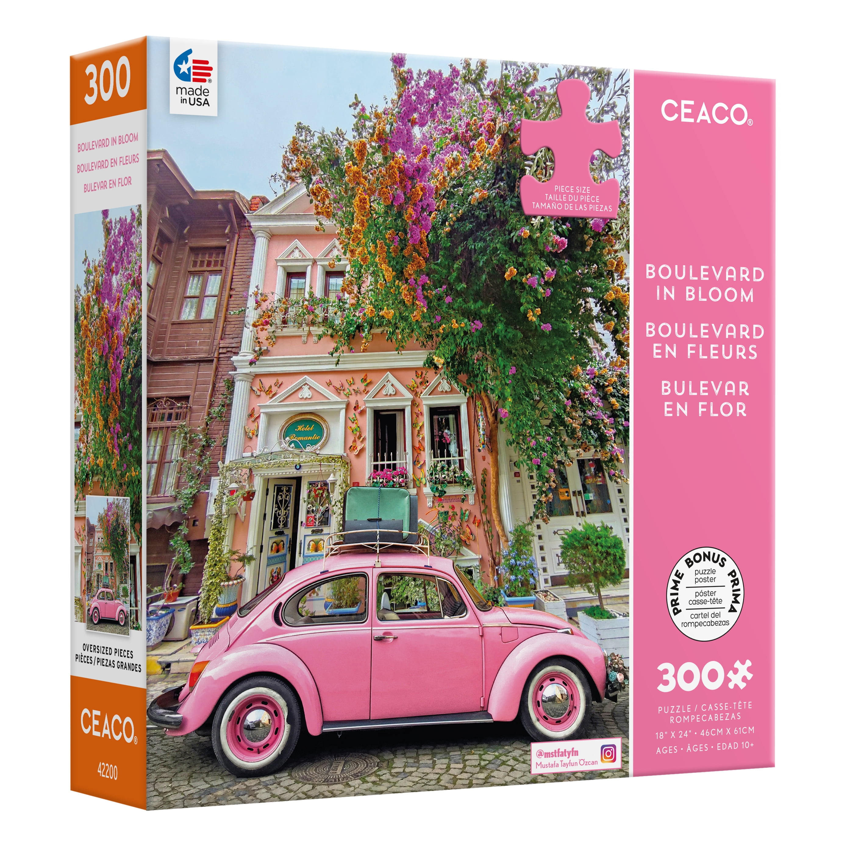 Seasons In Bloom 1000 Teile Puzzle – Blumenmotiv Mit Vogel & Schmetterlingen