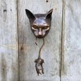 thumbnail image 4 of Colgante De Resina Para Colgar En La Pared De Gato Y Ratón, Aldaba Para Puerta, Escultura De Jardín, Aldaba Para Puerta De Gato, Adorno De Escultura Para El Jardín Del Hogar Al Aire Libre Minnieouse HA019355-00, 4 of 7