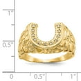 thumbnail image 5 of 14K Yellow Gold Ring Band Themed 1.5 to 14 mm (tapered), Size 6, 5 of 5