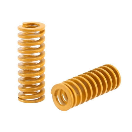 

8mm Od 20mm Long Light Load Compression Mould Die Spring Yellow Compression Mould Die Spring for the Ender 3S Bed 40Pcs