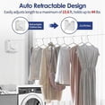 thumbnail image 3 of Retractable Clothesline Indoor, Wall Mounted Clothesline White, 3 of 5