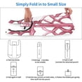 thumbnail image 6 of Shopping Bag 17.5×4.5×15in Crack Resistant Waterproof Super Large Capacity Reusable Extended Handle Can Be Carried Or One Shoulder Crimson Moroccan Trellis Hand-Drawn Sketch_1, 6 of 8