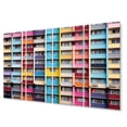 thumbnail image 2 of Designart "Colorful Patterns in the Cityscape II" Architecture Metal Wall Décor Set, 2 of 5