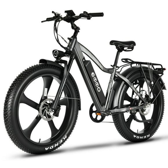EMMO E-Wild Pro Electric Bike Fat Tire 750W 48V 748Wh - UL 2849 & UL 2271 Certified, Hydraulic Brakes - Grey
