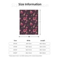 thumbnail image 5 of Sigee Rose Mix Leopard 2 for Flannel Blanket - Ultra-Soft, Warm and Cozy, Perfect for Couch, Bed, or Travel-40"x30", 5 of 6