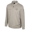 thumbnail image 3 of Men's Colosseum Oatmeal Texas A&M Aggies Operation Hat Trick Battalion Quarter-Zip Pullover, 3 of 4