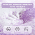 Twin Size Memory Foam Mattress Topper, 3 inch Mattress Pad, Comfort