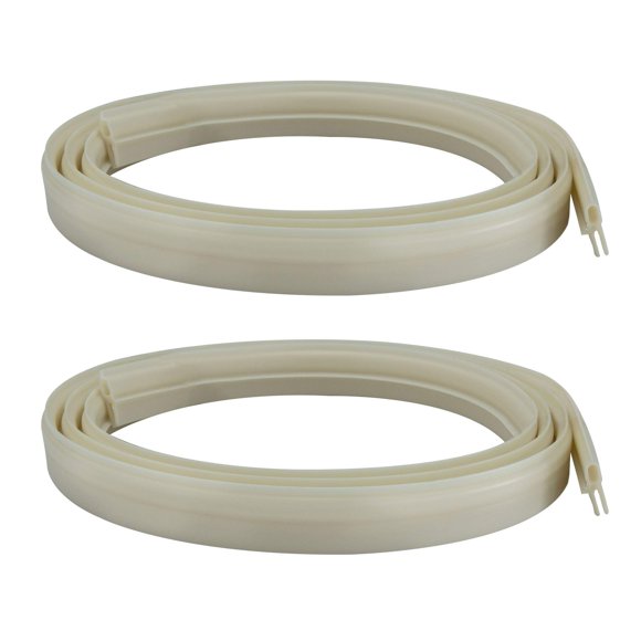 Recpro Rv - Sello De Vinilo Blanco Para Ventilación De Techo De Rv De 51 Pulgadas, Repuesto Para Ventilación De Techo Ventline Hengs Y Camco, Fabricado En Estados Unidos (Paquete De 2)