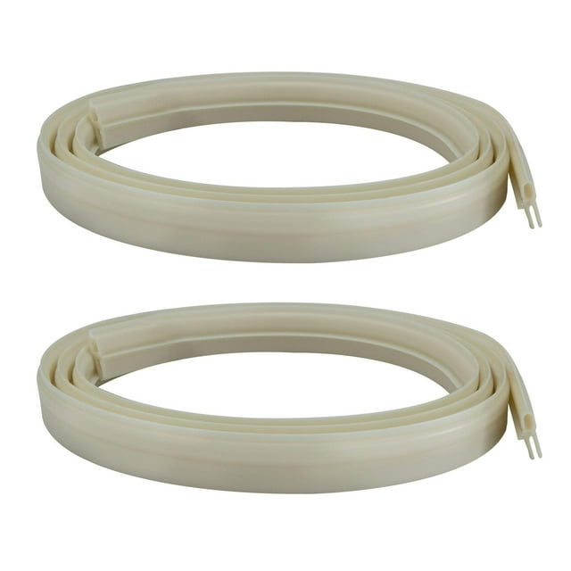 Recpro Rv - Sello De Vinilo Blanco Para Ventilación De Techo De Rv De 51 Pulgadas, Repuesto Para Ventilación De Techo Ventline Hengs Y Camco, Fabricado En Estados Unidos (Paquete De 2)