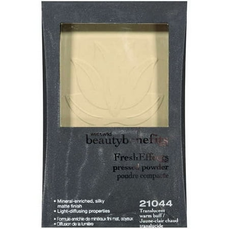 Wet N Wild Beauty Benefits Fresh Effects Pressed Powder, 21044 Translucent Warm Buff