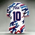 thumbnail image 4 of Fabrcox 1776-2026 250th Anniversary USA Shirt Jersey Flag Print Men's 4th of July Shirts Patriotic Freedom Big and Tall Mens T Shirts Graphic, 4 of 6