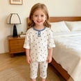 thumbnail image 2 of Leey-World Toddler Girl Pajamas 2 Piece Pajamas Boys Long Sleeve Sets Toddler Boys Pjs Kids Sleepwear Sets(Blue,110), 2 of 8